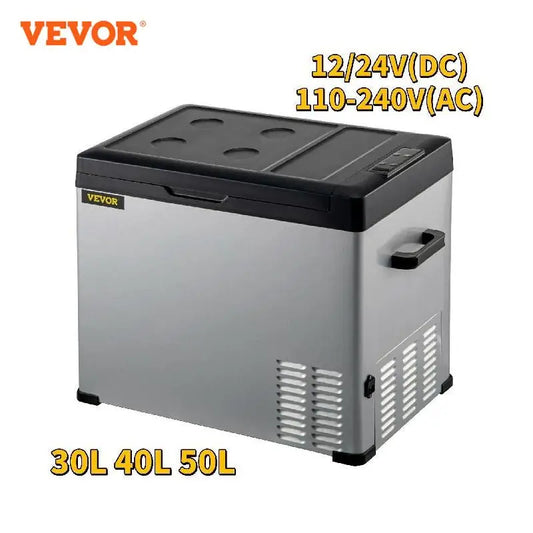 VEVOR 30L 40L 50L Mini refrigerador para coche refrigerador portátil congelador 12/24V DC 110-240 AC para exteriores RV barco Camping uso de viaje