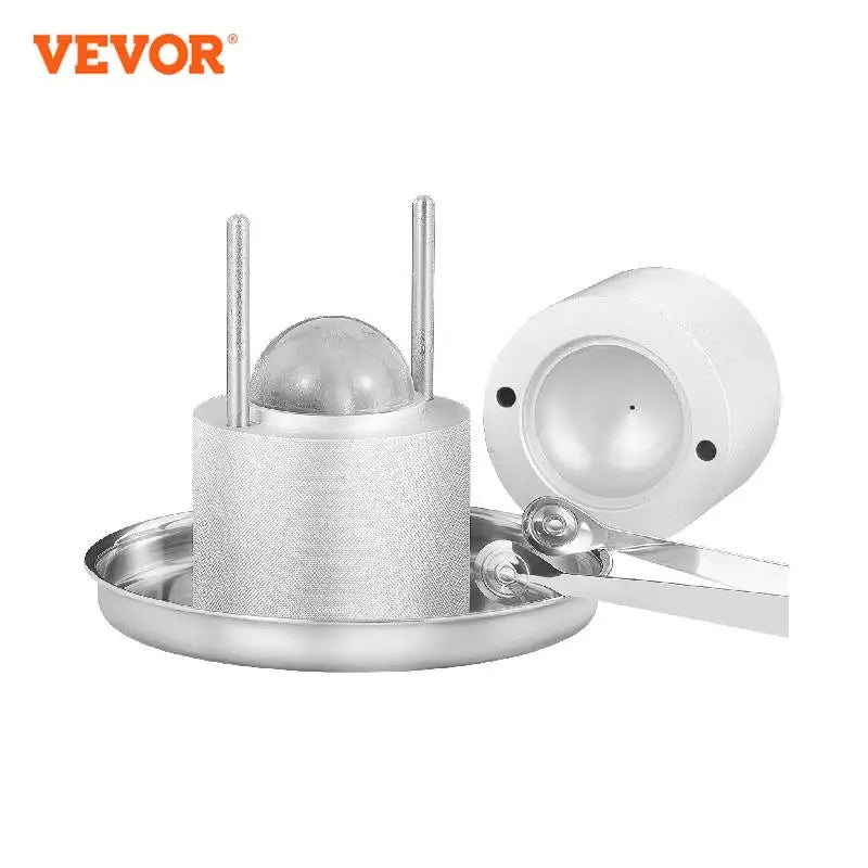 VEVOR 6cm Crystal Clear Ice Ball Press Maker Spherical Whiskey Tray Mould Bubble-Free Ice Cube Making Mold for Bar Restaurant