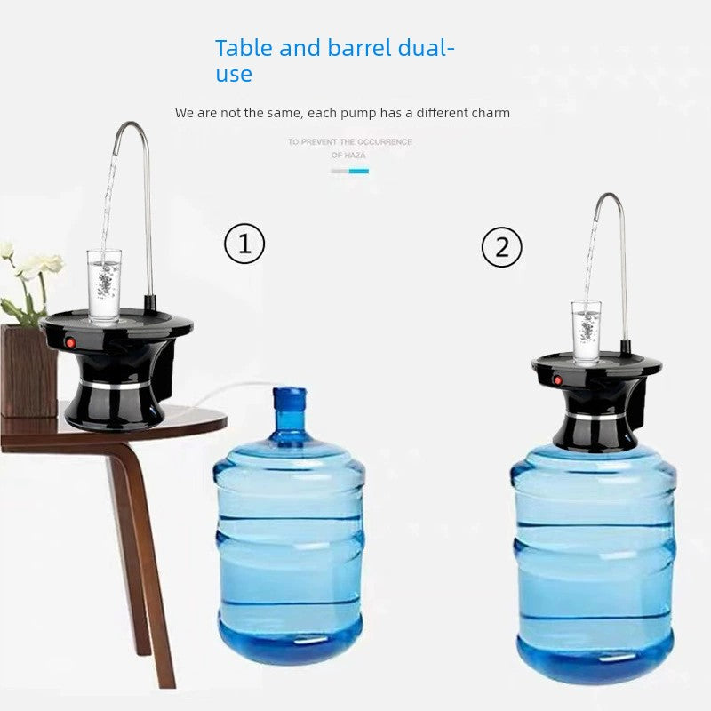 Barreled Water Pump Table Barrel Dual-Use Household Water-Absorbing Machine Rechargeable Mineral Water Drinking Water Pump Electric Automatic Water Dispenser