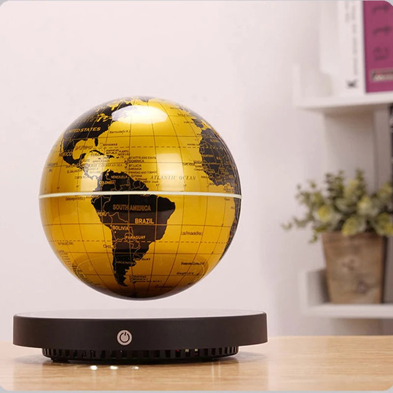 Globe à lévitation magnétique 3D lumineux auto-rotatif, lumière LED de nuit, décoration de bureau, cadeau original pour enfants