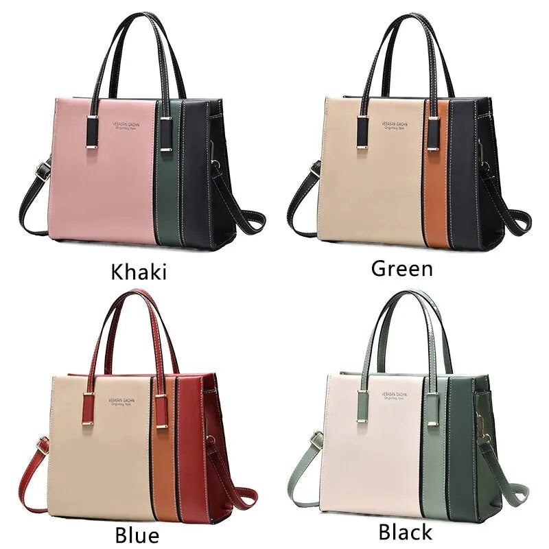 Bolsos de retales para mujer, bolso con asa de calidad con correa ajustable, bolsos de hombro de gran capacidad, bolsos cruzados de moda, regalo de trabajo