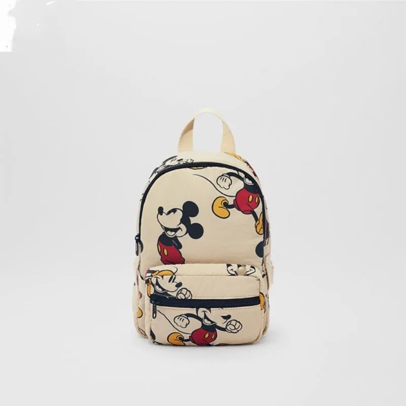 Disney-mochila escolar con estampado de Mickey Mouse para niños, morral ligero con estampado de Mickey Mouse