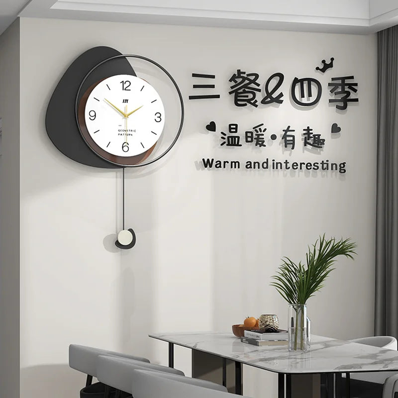 Home Decor Wall Clock Living Room 3D Clocks Kitchen Watch Home  Decoration Hanging Horologe