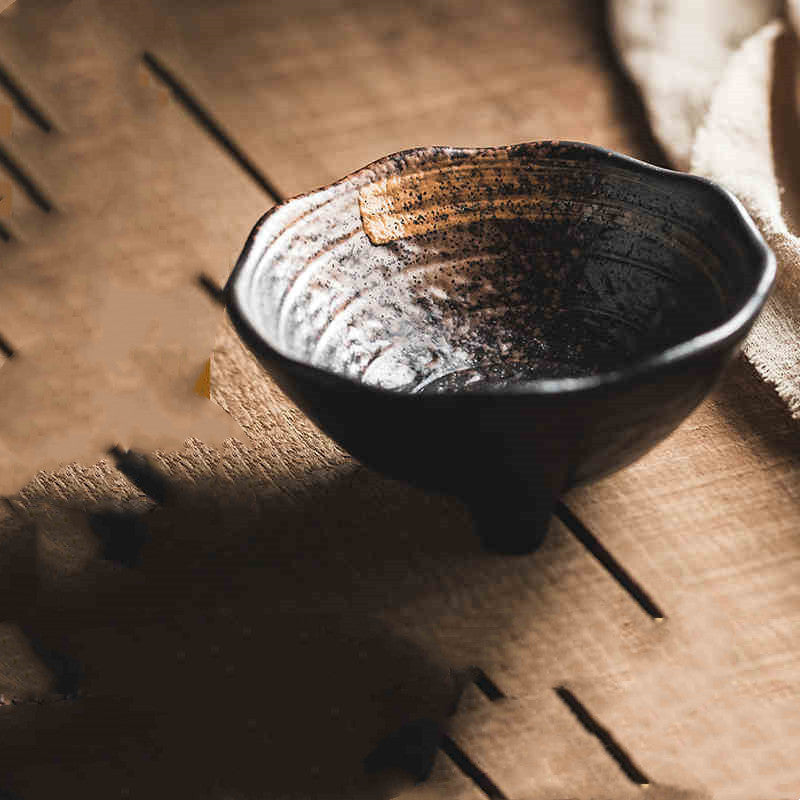 Assiette en céramique pour tremper les sauces, petite taille, vaisselle de style japonais