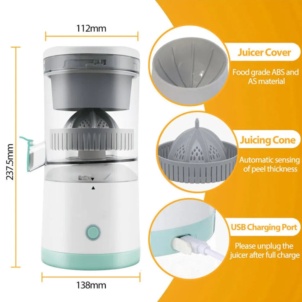 Exprimidor eléctrico de cítricos, exprimidor de zumo, máquina prensadora portátil, Extractor de frutas, Reino Unido