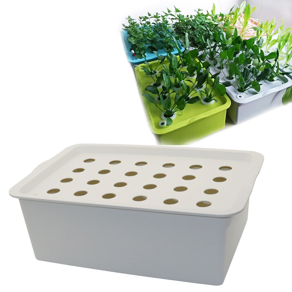 24 Holes Plant Site Hydroponic Kit Garden Pots Planters Seed