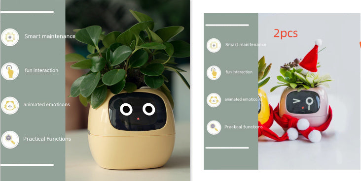 Facial Expression Control Intelligent Flower Pot