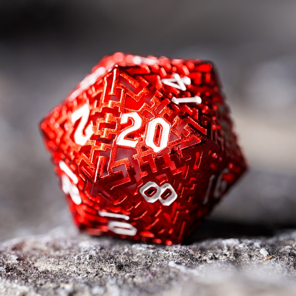 Hollow Out Pure Copper Metal Dice