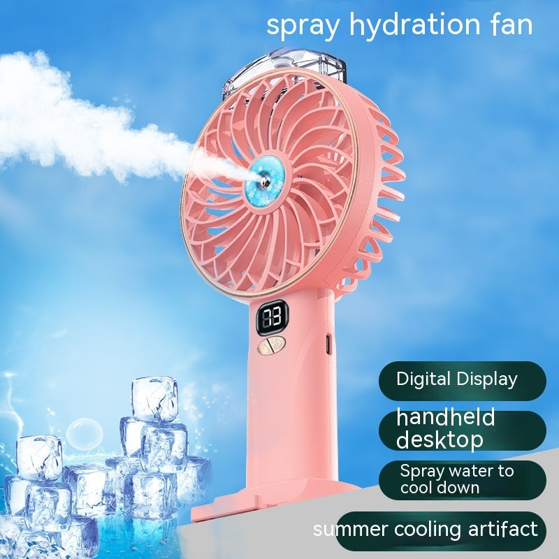 Écran d'affichage numérique de ventilateur tenu dans la main de jet chargeant la longue durée de vie de la batterie