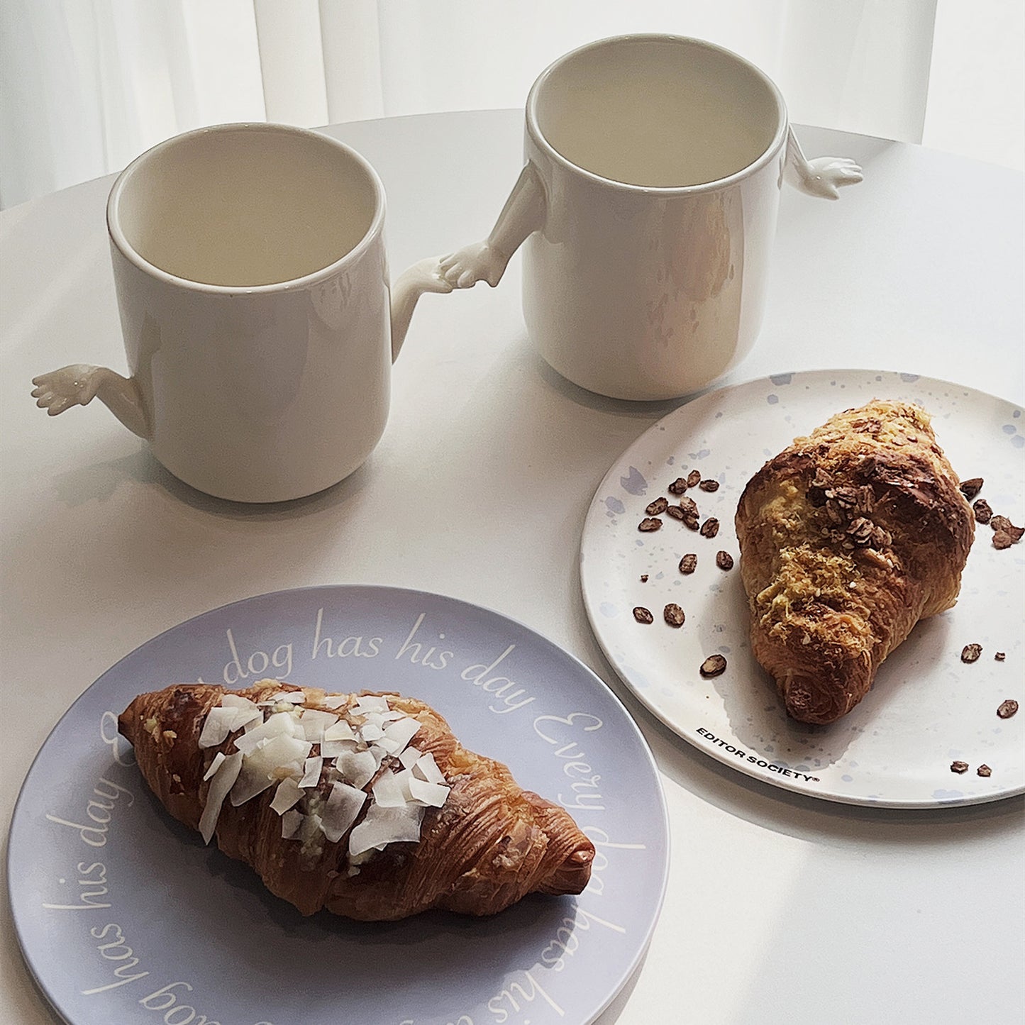 Tasse à main en céramique de mode créative