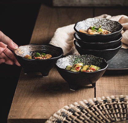 Assiette en céramique pour tremper les sauces, petite taille, vaisselle de style japonais