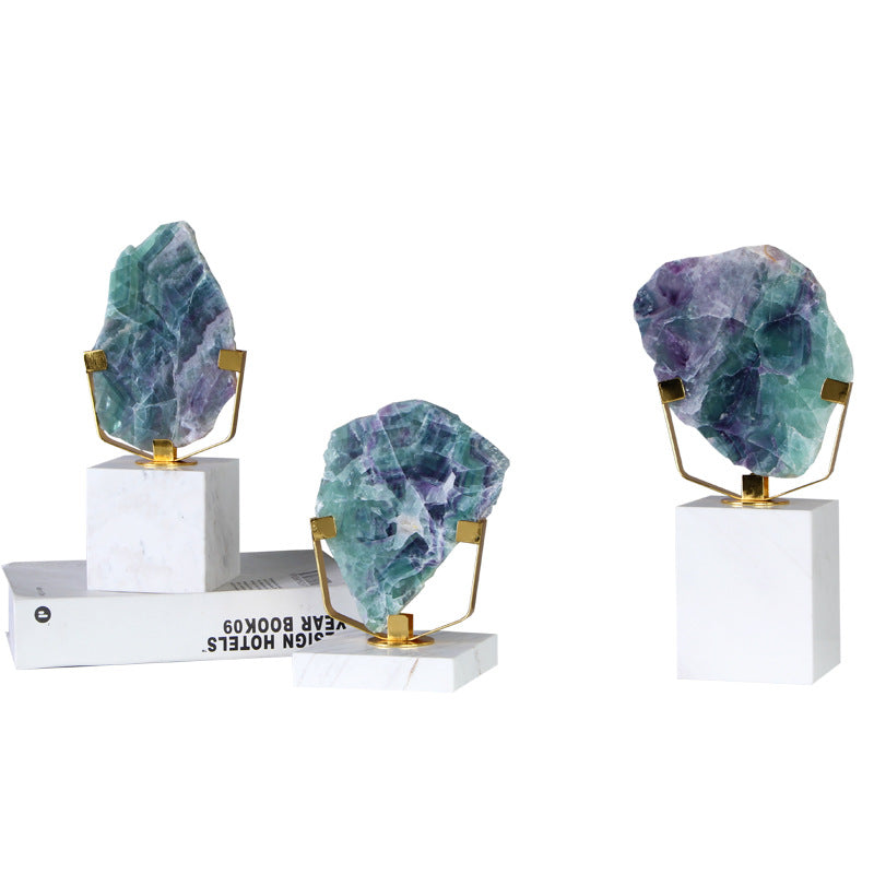 Natural Crystal Stone Ornaments Energy Decorations