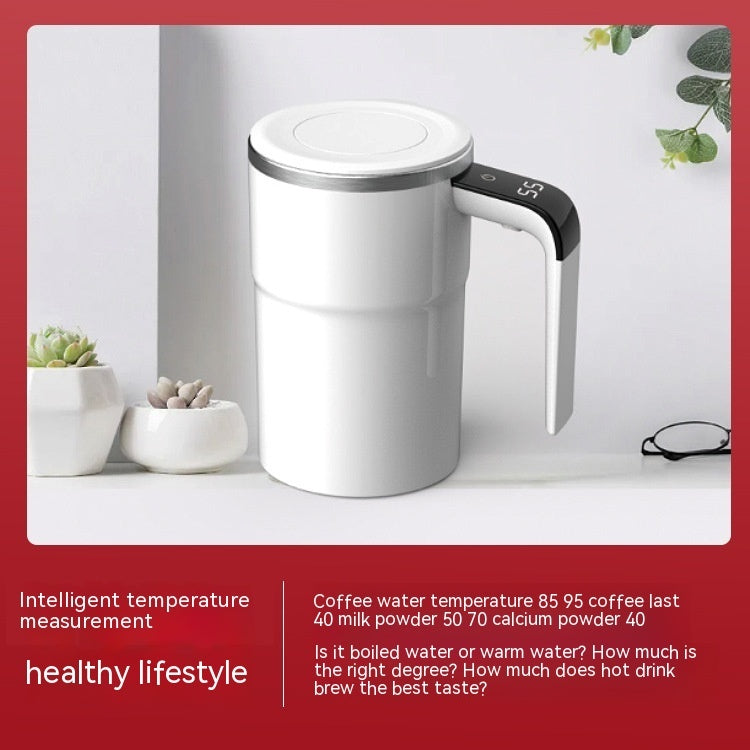 Taza de café eléctrica USB recargable taza magnética automática IP67 impermeable acero inoxidable apto para alimentos para jugo té Milksha utensilios de cocina