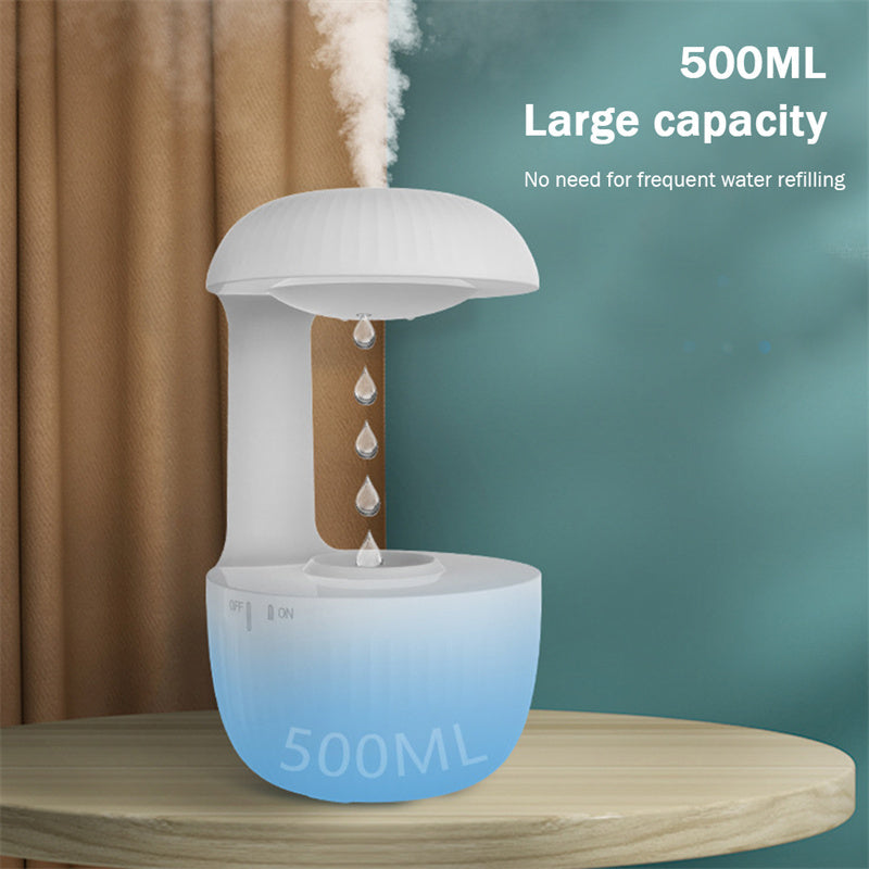 Humidificateur d'air Anti-gravité, humidificateur à contre-courant muet, gouttes d'eau en lévitation, brumisateur frais, soulage la Fatigue