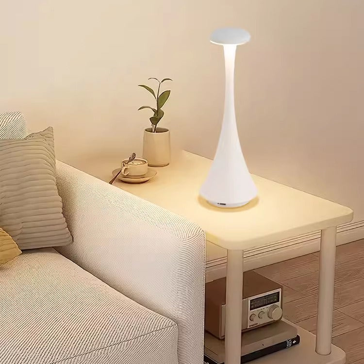 Lampe de table portable rechargeable en aluminium pour chambre à coucher, éclairage d'ambiance de chevet