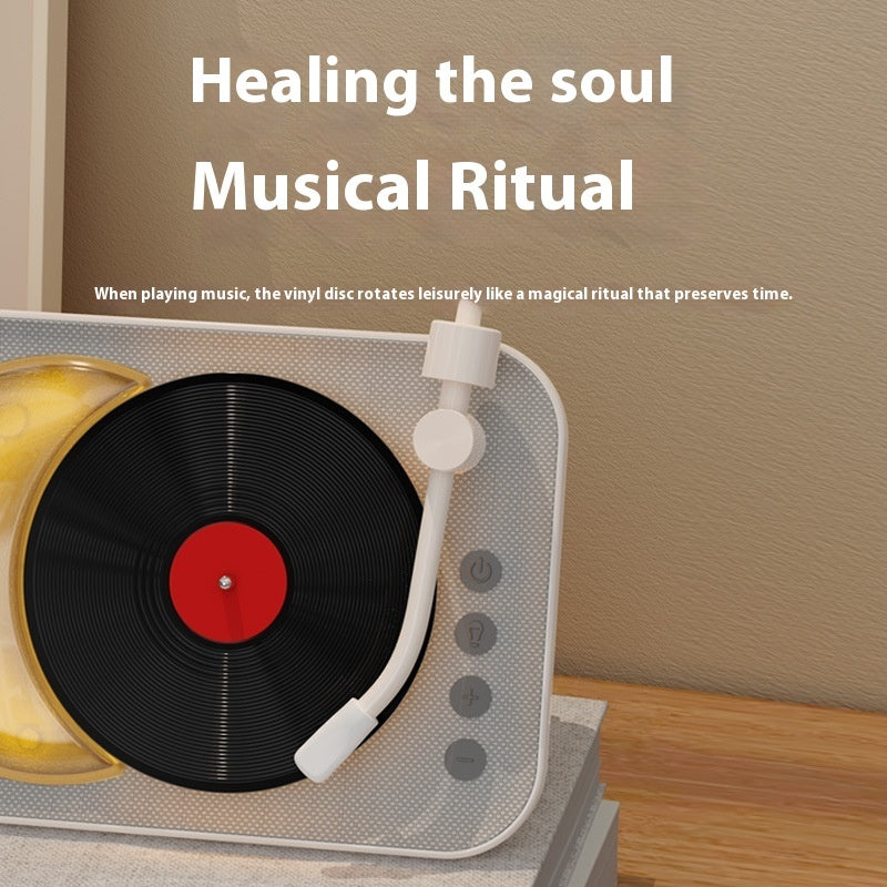 Aromatherapy Jukebox Bluetooth Wireless Desktop Retro CD Vinyl Speaker