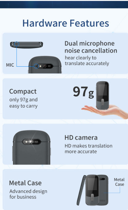 Máquina de traducción de voz inteligente de traducción simultánea multinacional