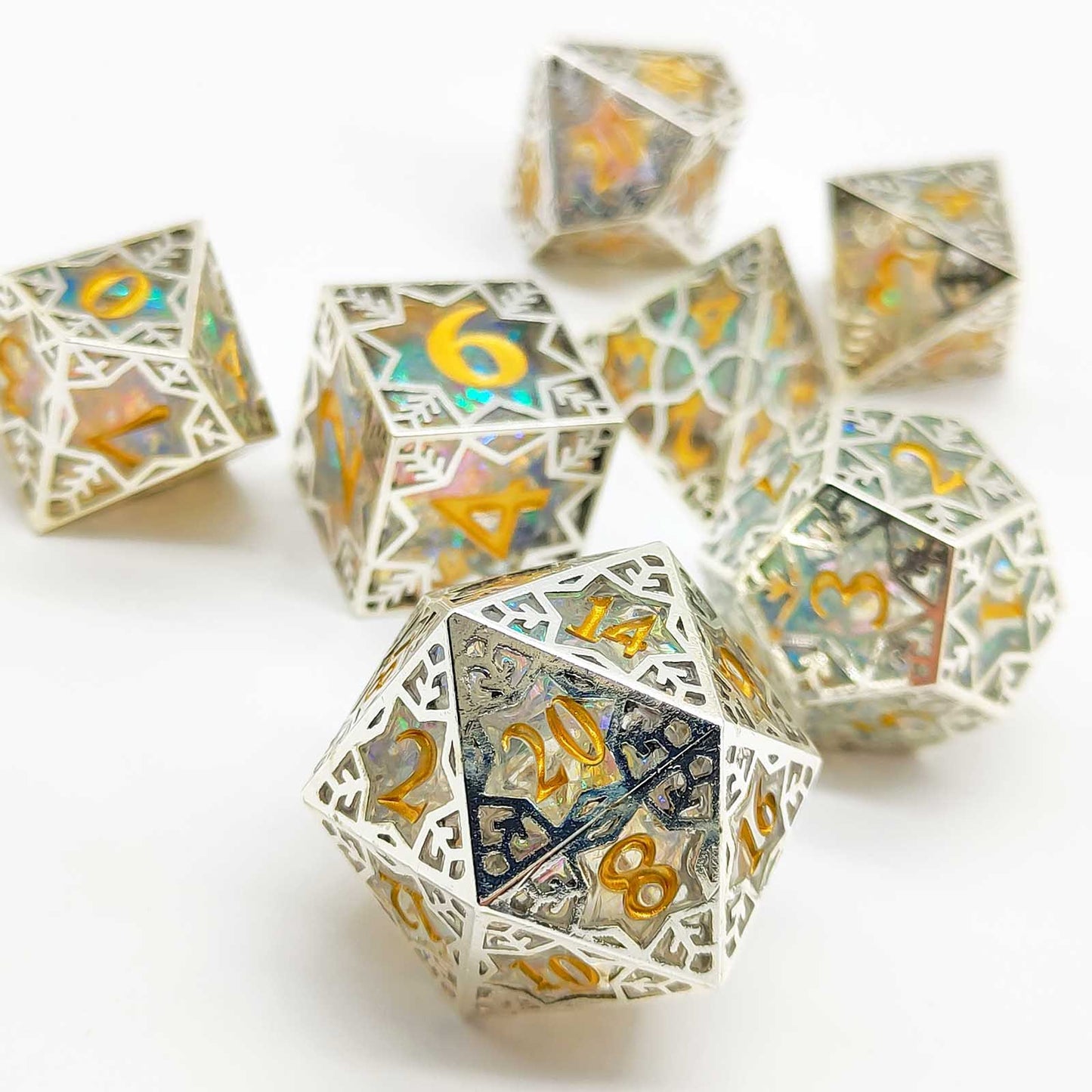 Metal Copper Frame Resin Dice Suit