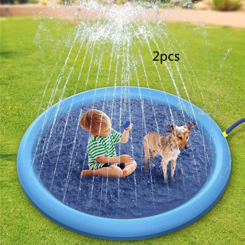 Tapis anti-éclaboussures antidérapant pour enfants et animaux de compagnie, jouets aquatiques d'extérieur pour piscine, tapis de jeu amusant pour fontaine d'arrière-cour