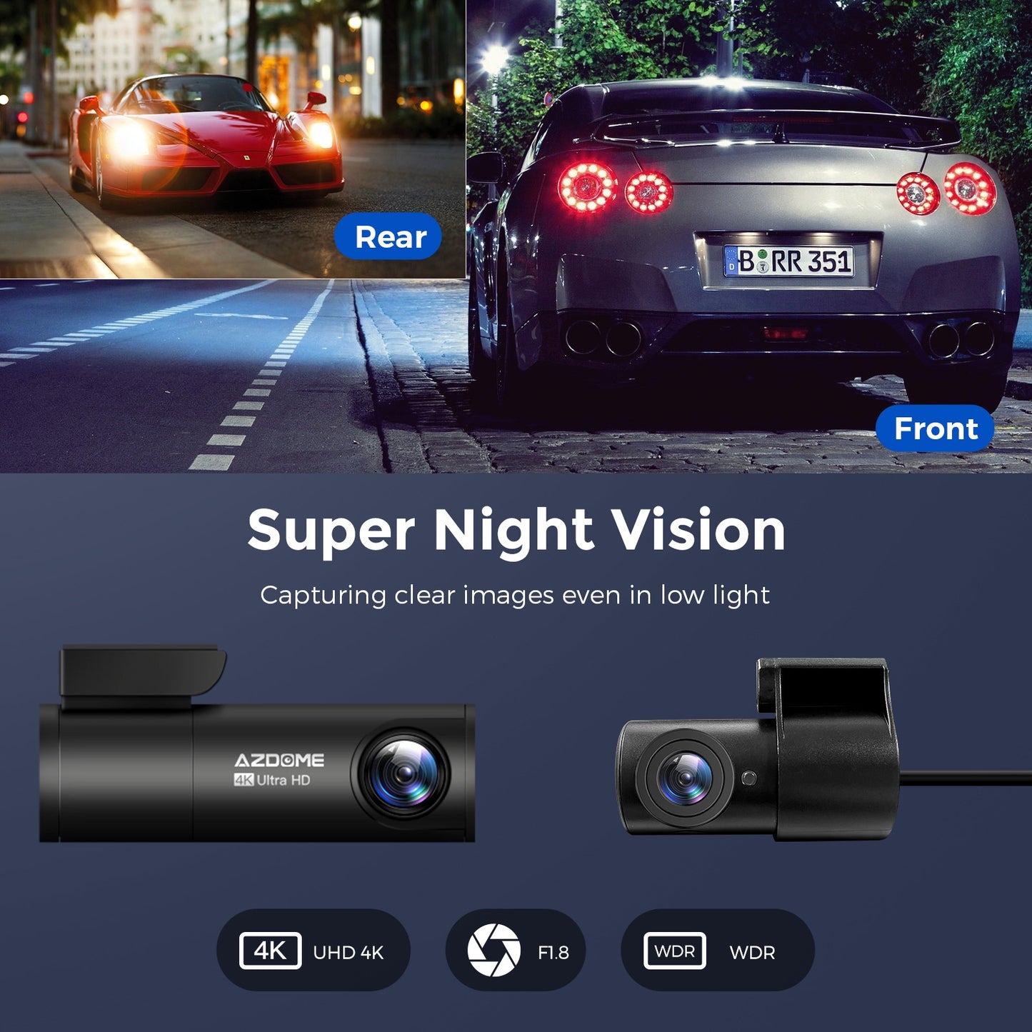 Driving Recorder Mobile Phone Interconnection Hours Parking Surveillance Night Vision