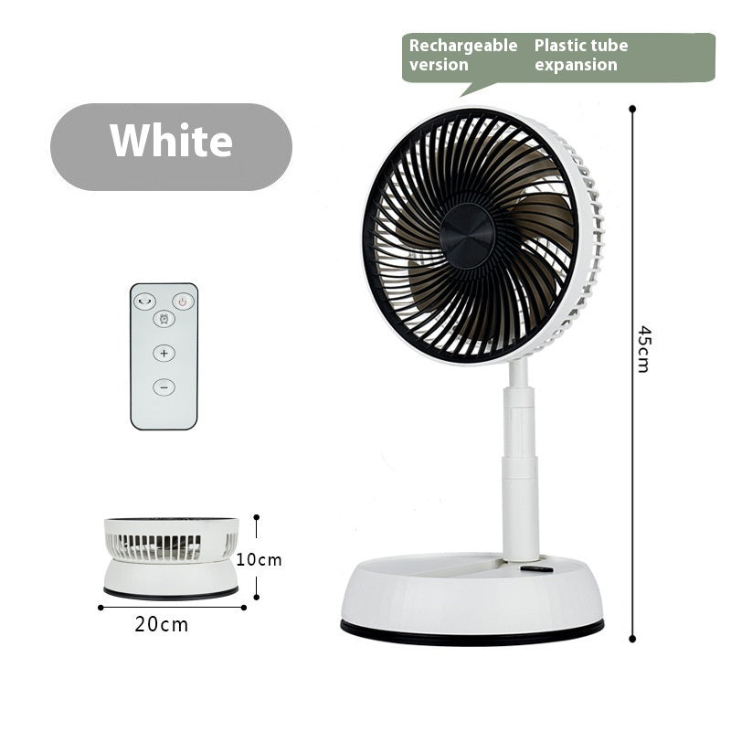 Folding Remote Control Desktop Retractable Automatic Shaking Head Convenient USB Mute Fan