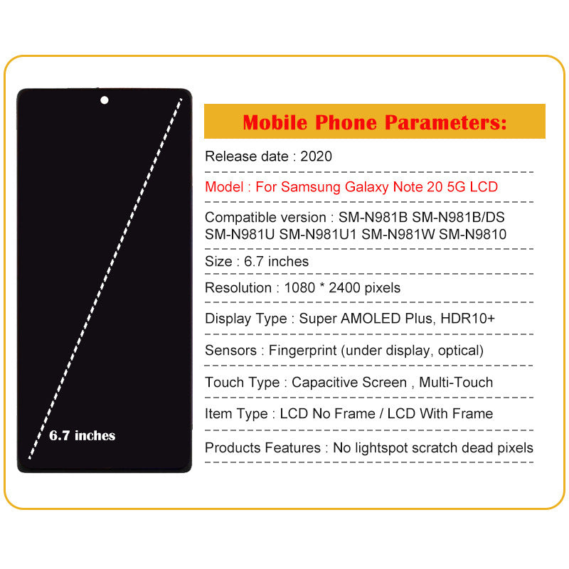 Assembly Original LCD Display Internal And External Integrated Screen