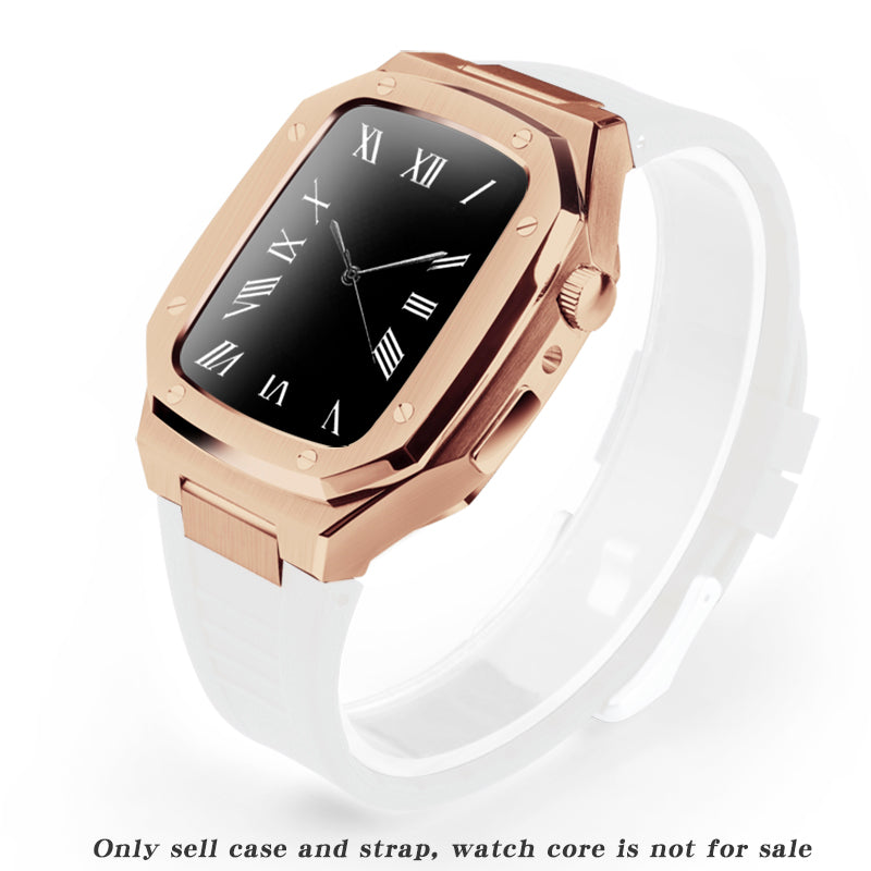 Metal Watch Case Rubber Strap Smart Watch Accessories