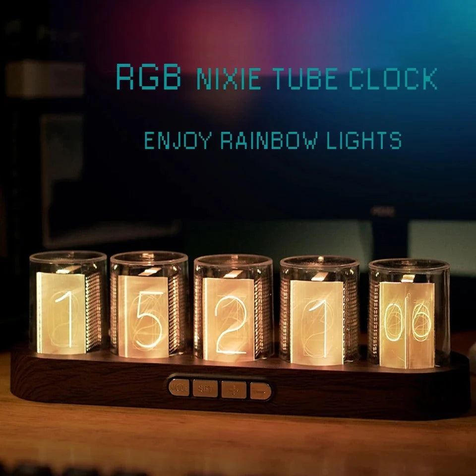 Horloge Luminotron RGB, horloge numérique électronique Led créative, colorée