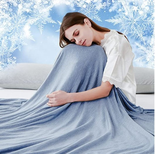 Couverture de sieste d'été en coton tricoté, sensation de fraîcheur, couette, couverture de climatisation