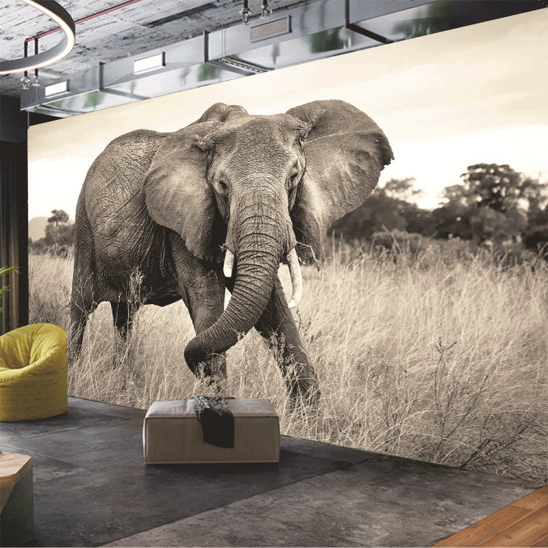 TV Background Wall Mural Living Room 3D Personalized Animal Wallpaper