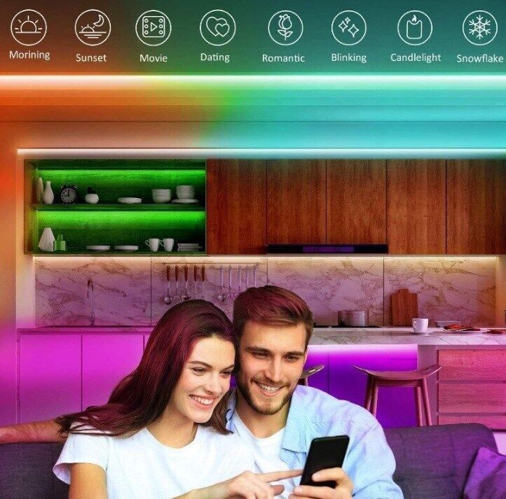 USB LED Light Strip 2-5M RGB Color 5050 Color Changing With TV Kitchen Lighting