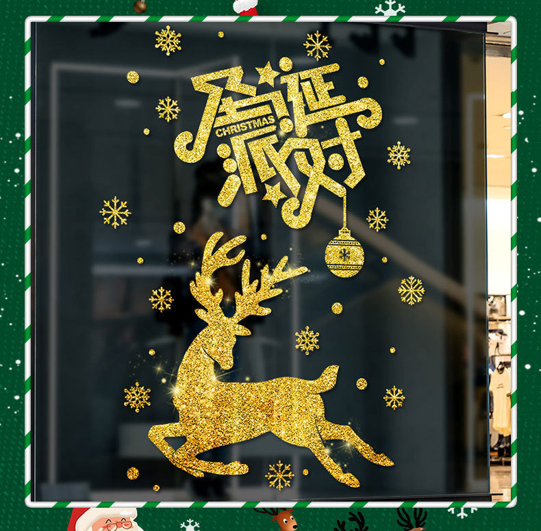 Christmas Decoration Wall Self-adhesive Painting