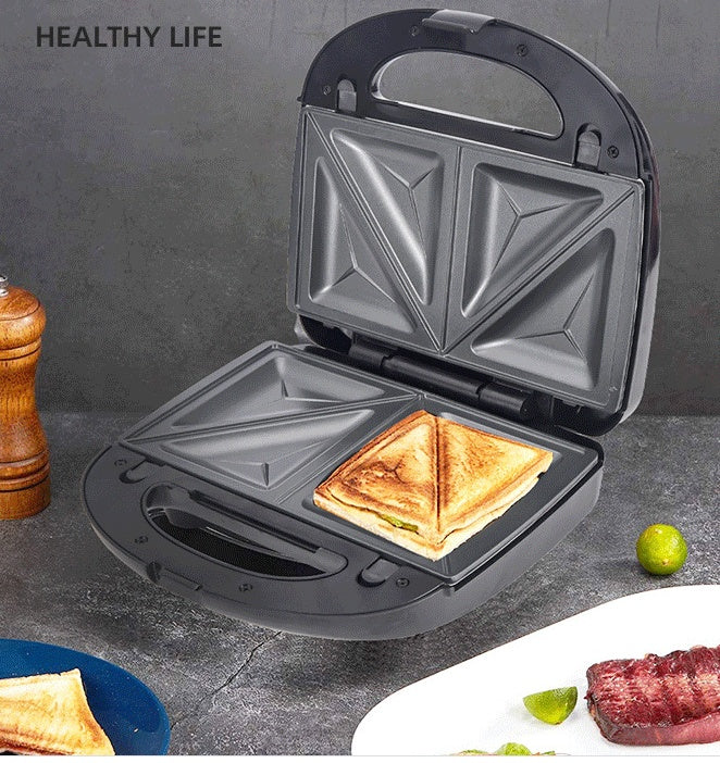 Máquina para hacer gofres 6 en 1, sandwichera con enchufe europeo, parrilla para hacer desayuno, máquina para hacer pasteles con forma de donut, accesorios compactos para cocina, comedor y cocina