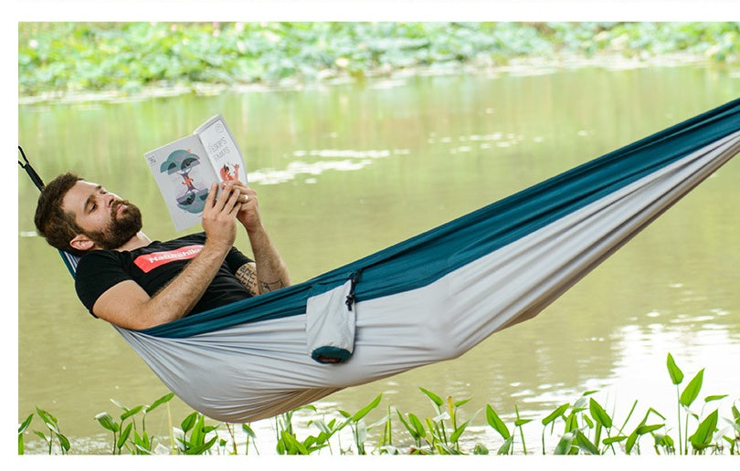 Hamaca ultraligera para acampar al aire libre, hamaca portátil para caza, hamaca para dos personas