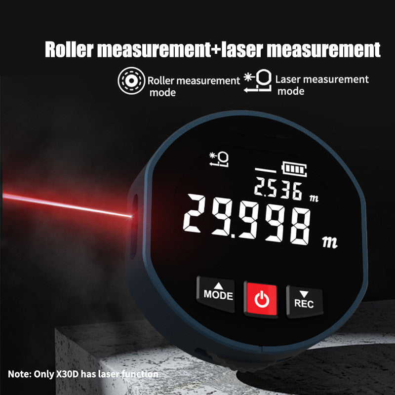 Mesure de distance de laser de règle électronique de rouleau rond incurvé