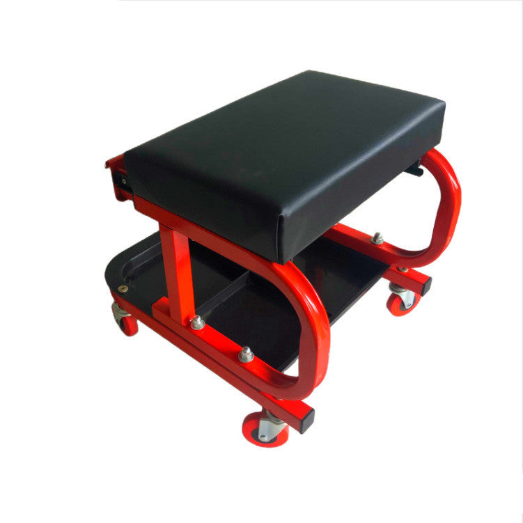 Tabouret de réparation mobile pour réparation automobile avec boîte à outils