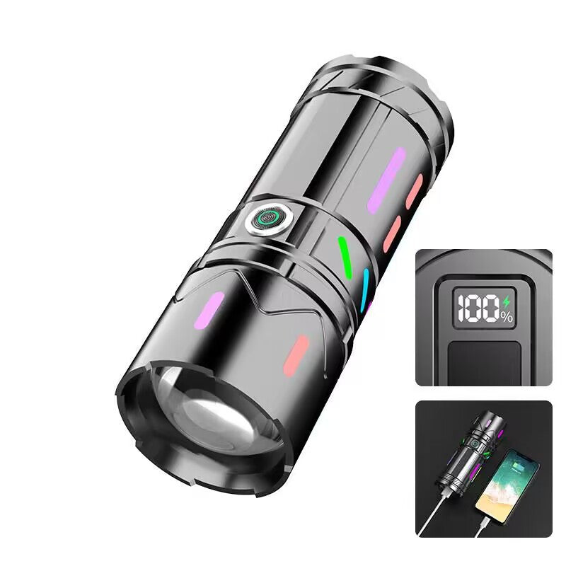 Fluorescent Flashlight Strong Light Rechargeable Outdoor Remote LED Light