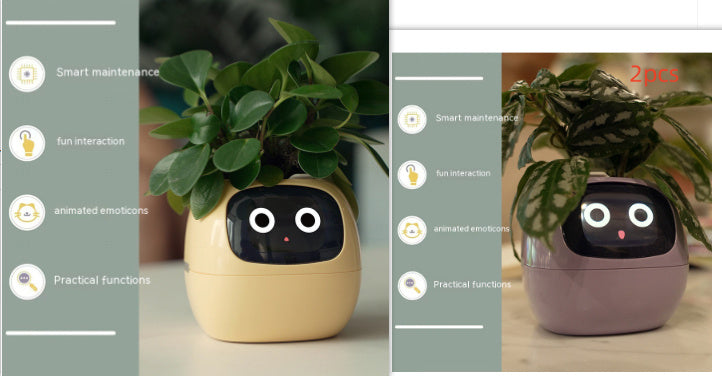 Facial Expression Control Intelligent Flower Pot