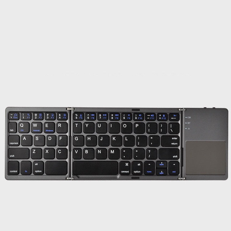 Mini teclado plegable para tableta, teléfono, ordenador, inalámbrico, plegable, Bluetooth, botón multifunción