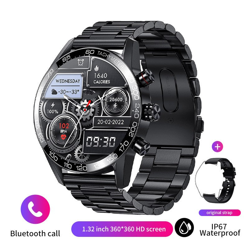 Montre pour téléphone intelligent Bluetooth pour hommes