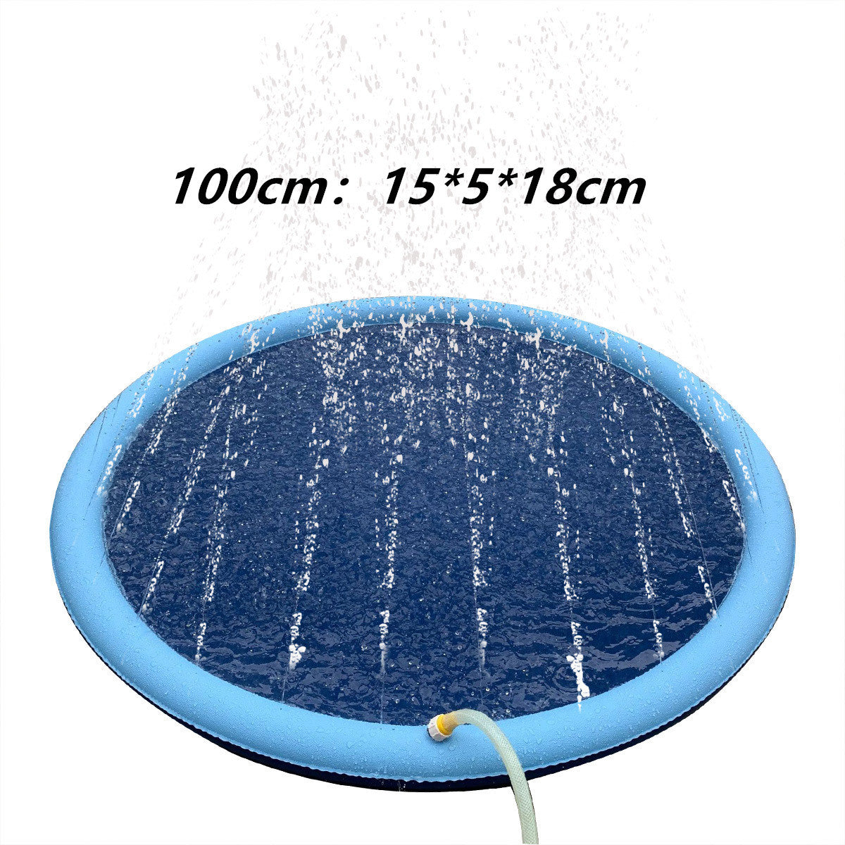 Tapis anti-éclaboussures antidérapant pour enfants et animaux de compagnie, jouets aquatiques d'extérieur pour piscine, tapis de jeu amusant pour fontaine d'arrière-cour