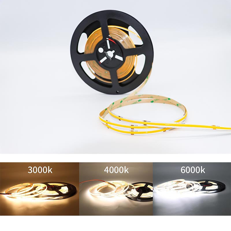 480 Color Temperature COB Light Strip Neon 24V Flexible Embedded