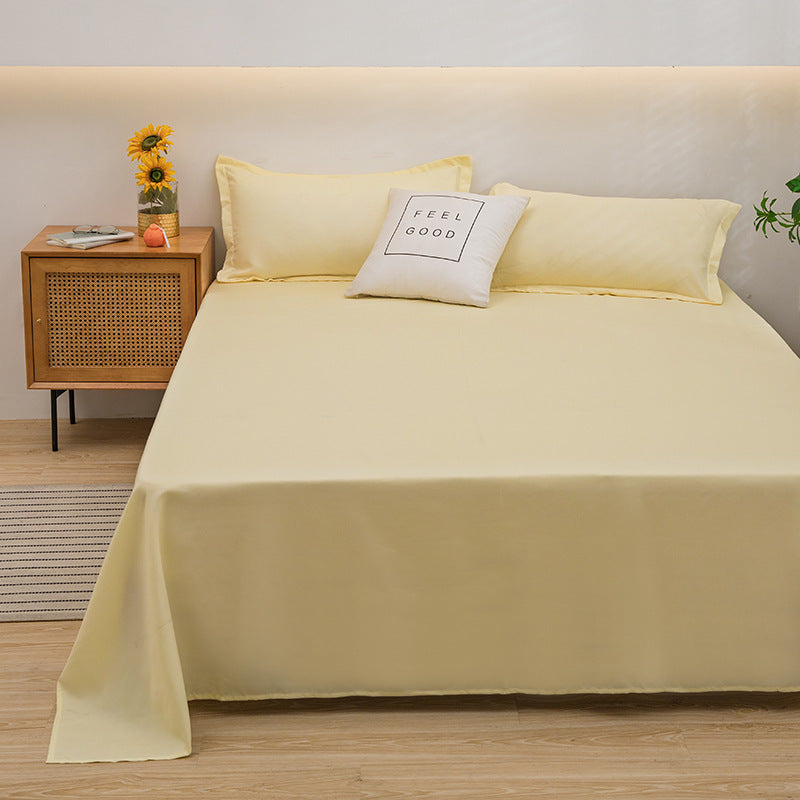 Pure Color Comfort Skin-friendly Cotton FabricAbsorption Breathable Sheets