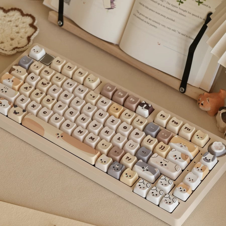 Highly Thermally Sublimated PBT Material Cat Cute Keycaps