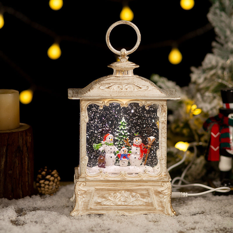 Décoration de boîte à musique en forme de boule de cristal pour Noël