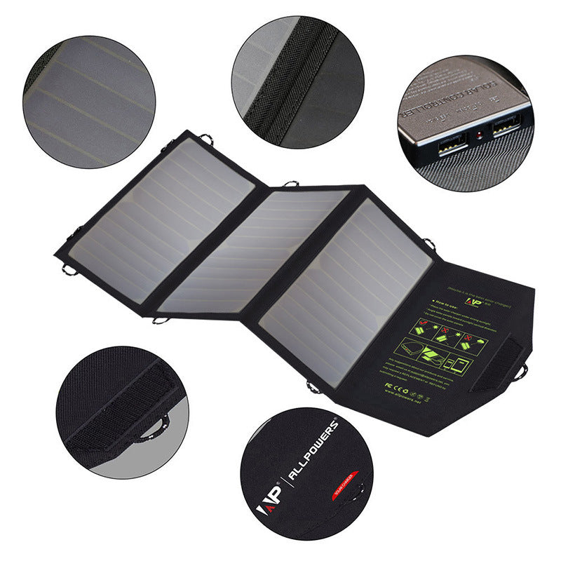 Waterproof Solar Charger Folding Bag Mobile Phone Charging