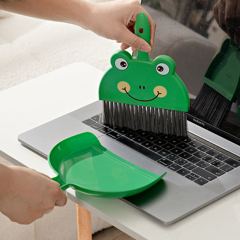 Cartoon Broom Dustpan Suit Broom Desktop Cleaning Brush Mini Small Broom Combination Table Sweep