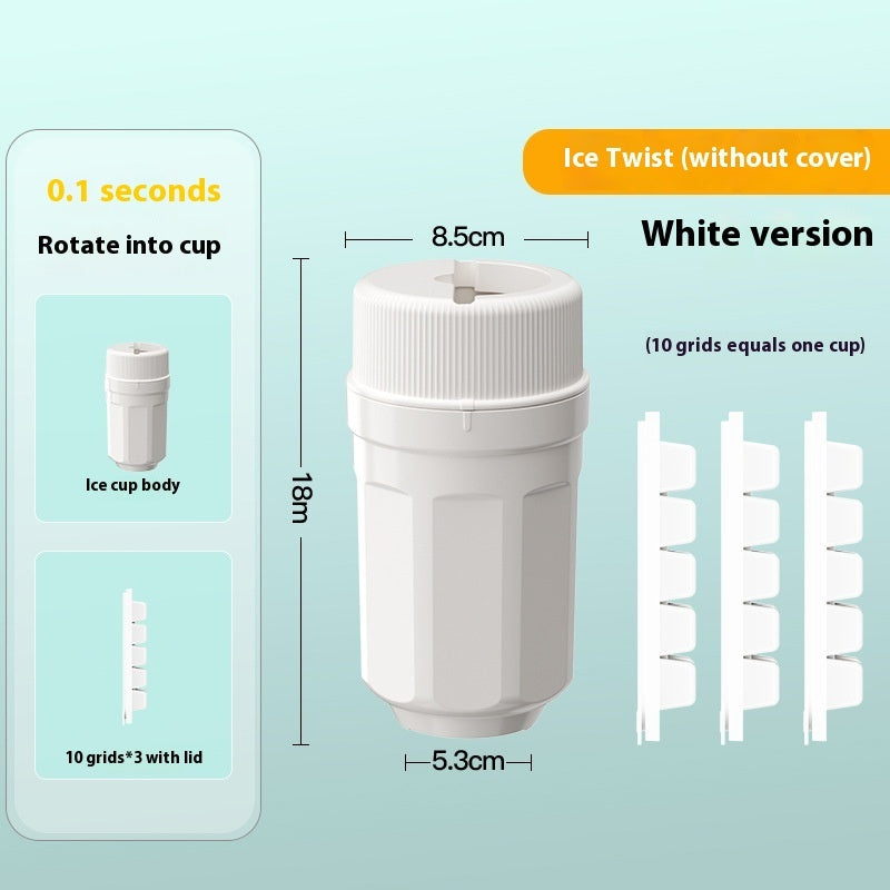 Moule à glaçons rotatif en plastique, tasse de fabrication de glace domestique de qualité alimentaire