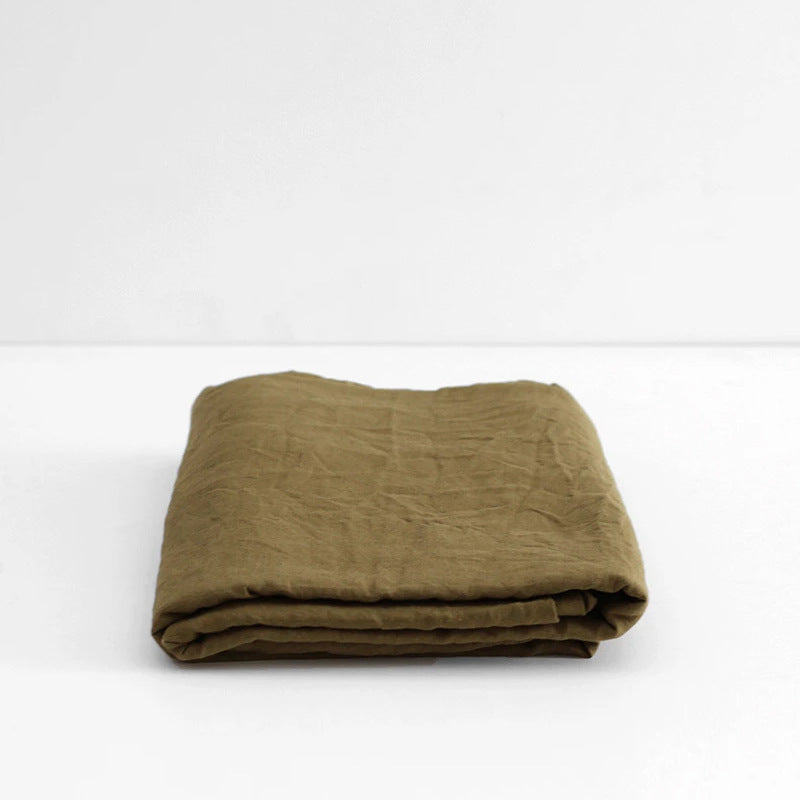 Ins Style Nordic Pure Linen Bed Sheet