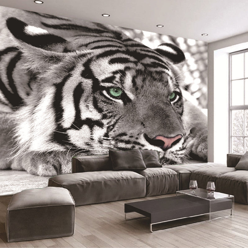 TV Background Wall Mural Living Room 3D Personalized Animal Wallpaper